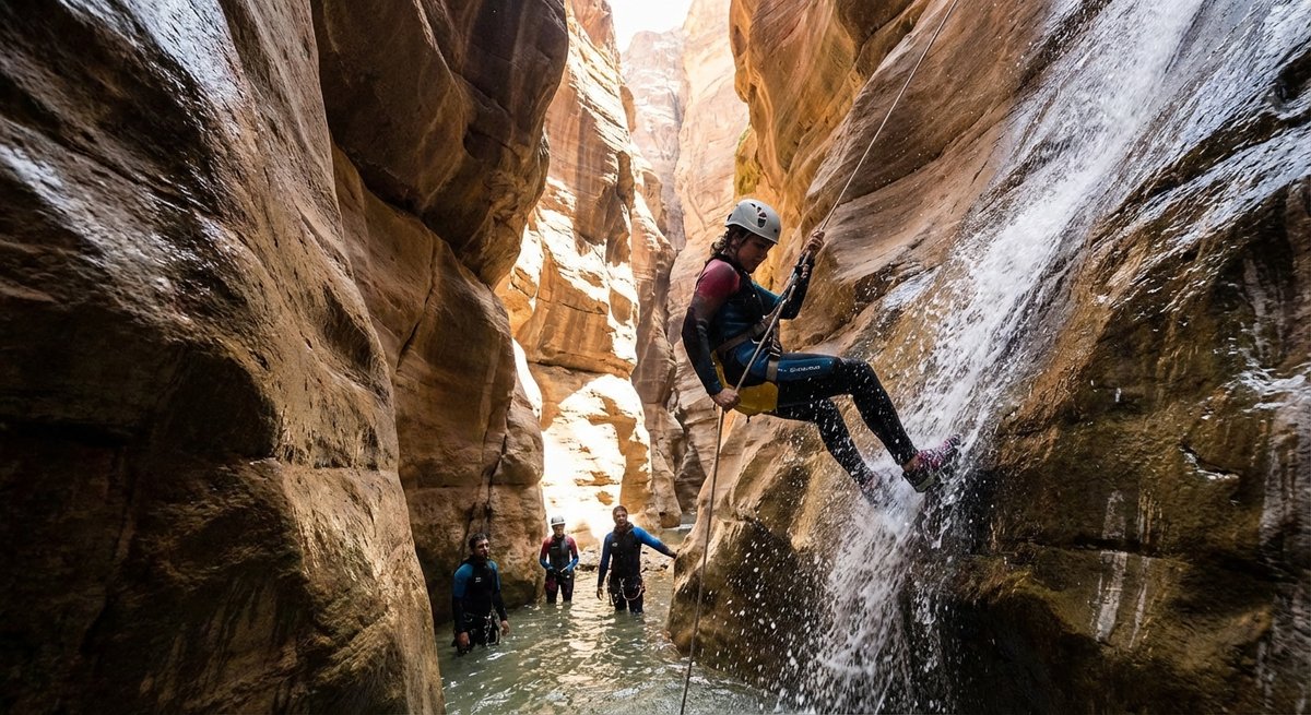 Wadi Mujib canyoning adventure